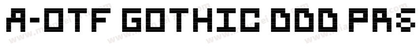 a-otf gothic bbb pr6n mediun字体转换